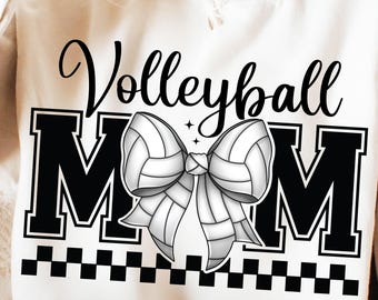 Volleyball Mom SVG PNG, Volleyball Svg, Volleyball Mama Svg, Game Day Svg, Sports Mom Svg, Volleyball Mom Design, Sport Mom Bow Design