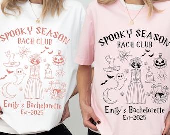 Despedida de soltera de temporada espeluznante PNG Svg, camiseta de despedida de soltera de Halloween, camiseta de novia fantasma de otoño, camiseta de fiesta nupcial de aquelarre de brujas