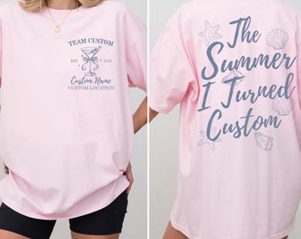 The Summer I Turned Custom Png Svg, Custom Beach Trip, Bach Club Bachelorette Gift, Beach Bride And Bridesmaid Gifts, Beach Bach Svg