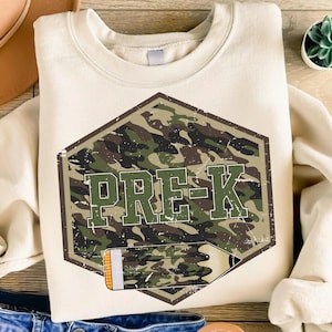 Camo Pre-K PNG,  Back To School, First Day Of School Png, Kindergarten Dude,  Teacher School Boy, School Boy Sublimation