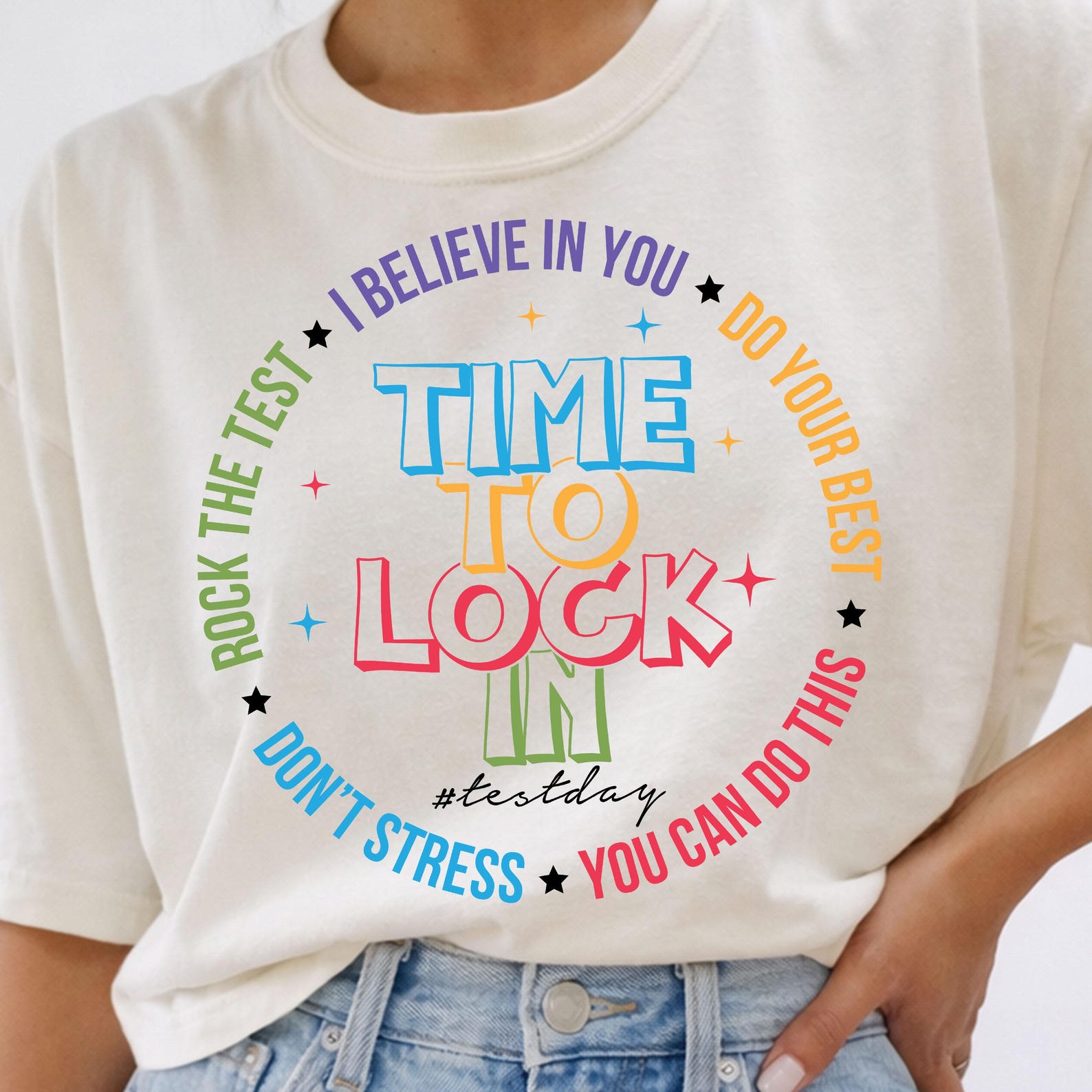 Time to Lock in Test Day Png, Encouragement Svg for Students and ...