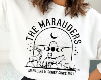 The Marauders PNG, Wizard Movie Svg, Booktok Merch Shirt Design, Ministry Of Magic Svg, Fantasy Svg, Magic School Svg.