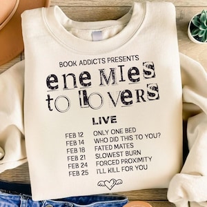 Enemies To Lovers Png, Vintage Dark Romance Shirt Design, Bookish Morally Grey Romantasy Graphic, Retro Dark Romance Png, Book Lover Gift