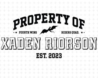 Xaden Riorson Png Svg, Fourth Wing Png, Bookish Fantasy Design, Fourth Wing Xaden Riorson Png, Romantic Fantasy Book Merch