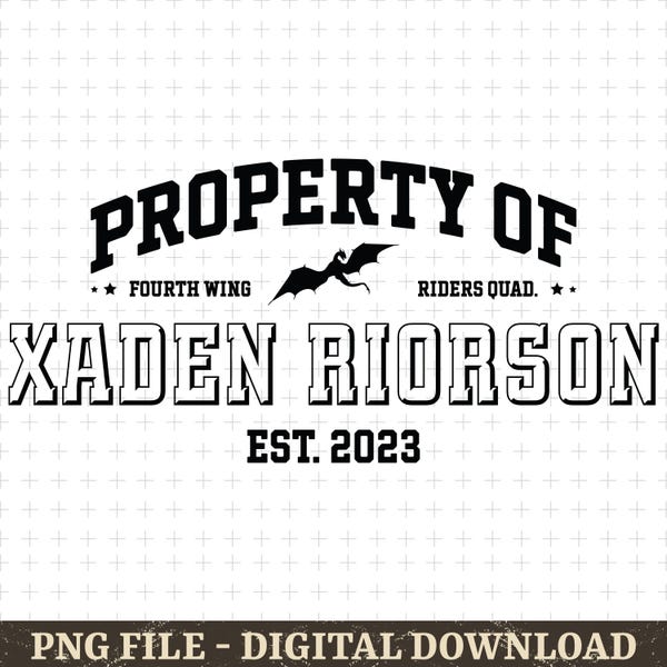 Xaden Riorson Png Svg, Fourth Wing Png, Bookish Fantasy Design, Fourth Wing Xaden Riorson Png, Romantic Fantasy Book Merch