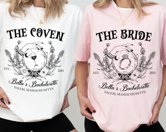 Custom Halloween Bachelorette Png Svg, Witch Bach Party Png Design, The Coven and The Bride Png, Matching Bachelorette Party