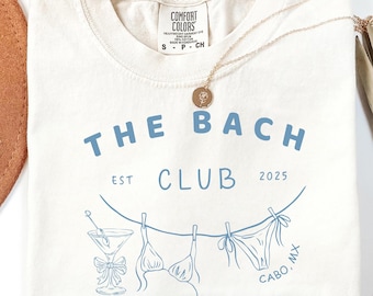 Custom Beach Bachelorette Comfort Colors Shirts Png, Bikinis And Martinis Bachelorette Merch, Personalized Girls Trip Design