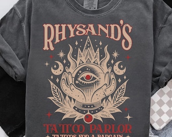 Rhysand's Tattoo Parlor PNG SVG, Acotar A Court Of Thorns And Roses Series Design, Velaris Bookish, Book Lover Svg