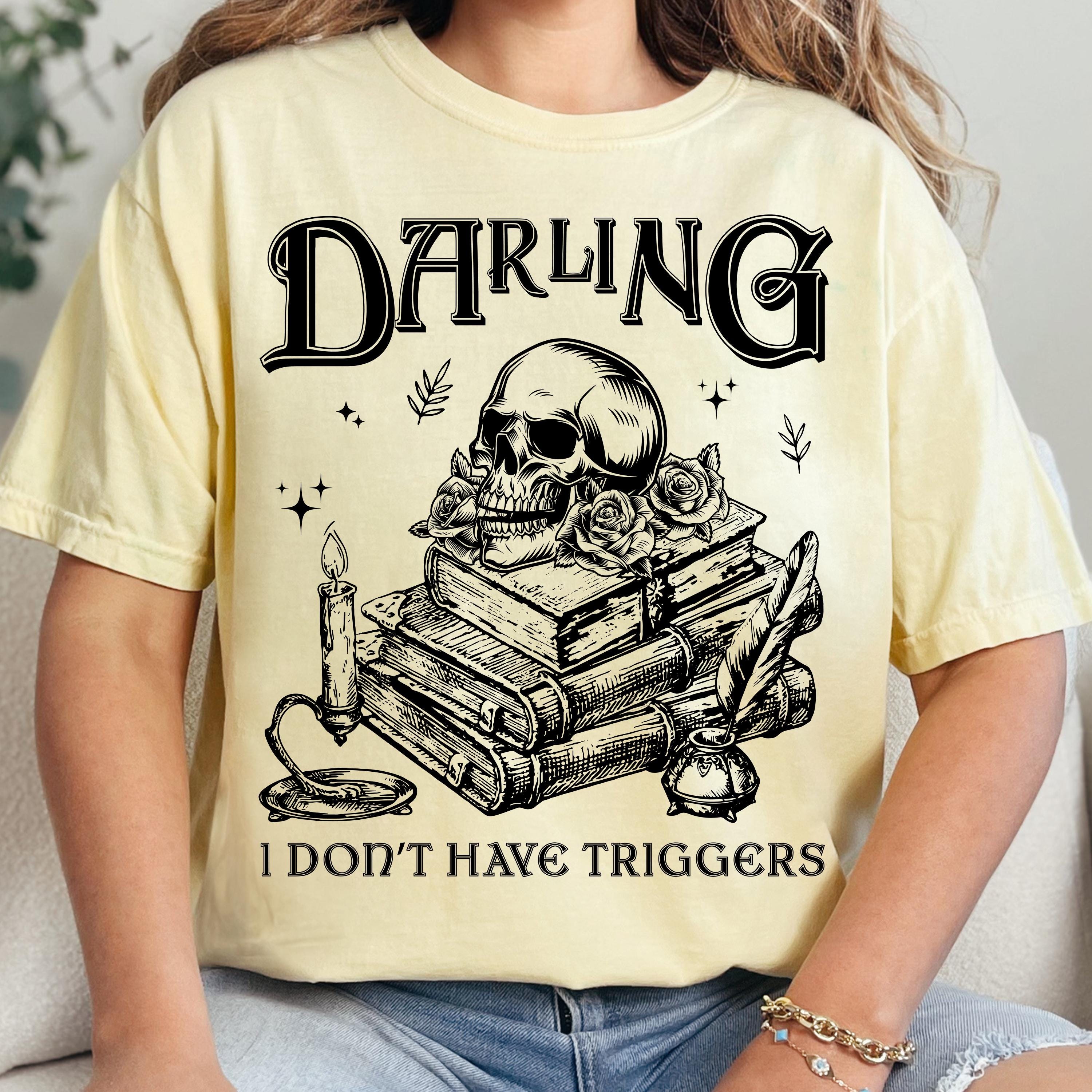 I Don't Have Trigger Warnings Png, Dark Humor Quote Png, Edgy Sarcastic