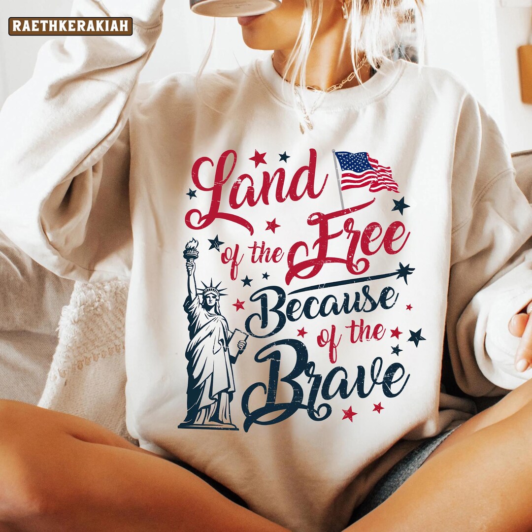 Land of the Free Because of the Brave Svg Png, Memorial Day Svg Png ...