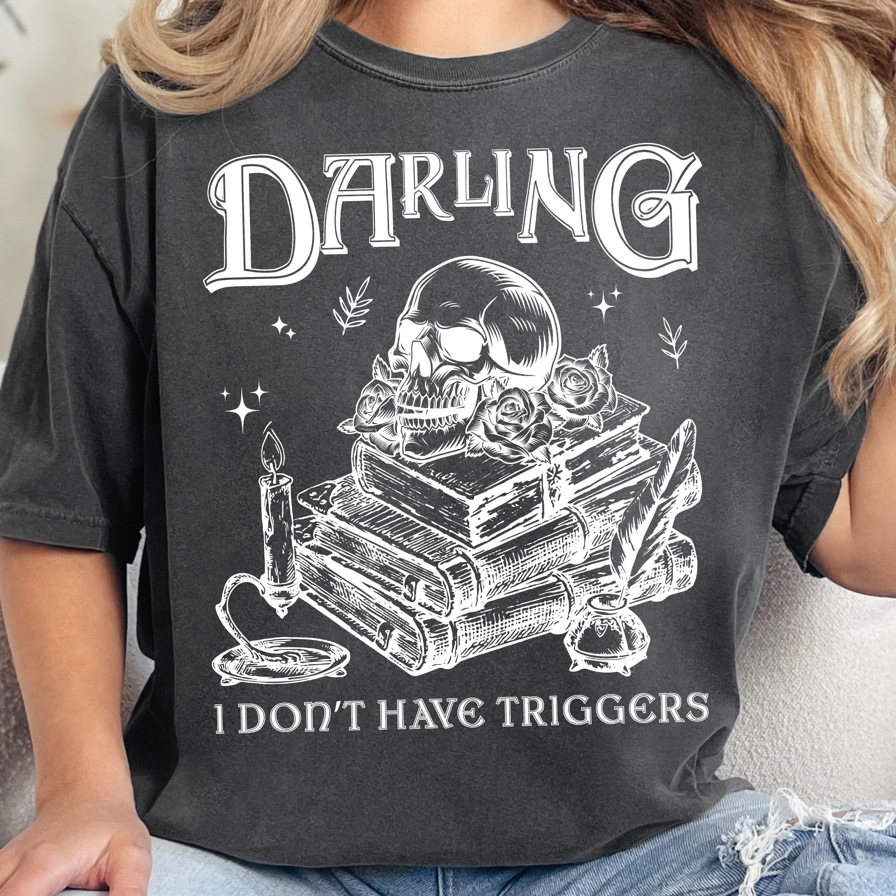 I Don't Have Trigger Warnings Png, Dark Humor Quote Png, Edgy Sarcastic