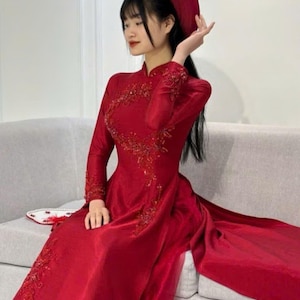 Áo Dài Cưới コドー 、 ウェディングドレス 、 Áo Dài Cuới
