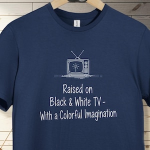 Retro TV T-Shirt: Nostalgic Black & White Television Tee