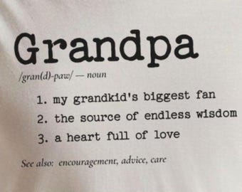 Camiseta divertida con la definición de abuelo: el mejor regalo para los fans