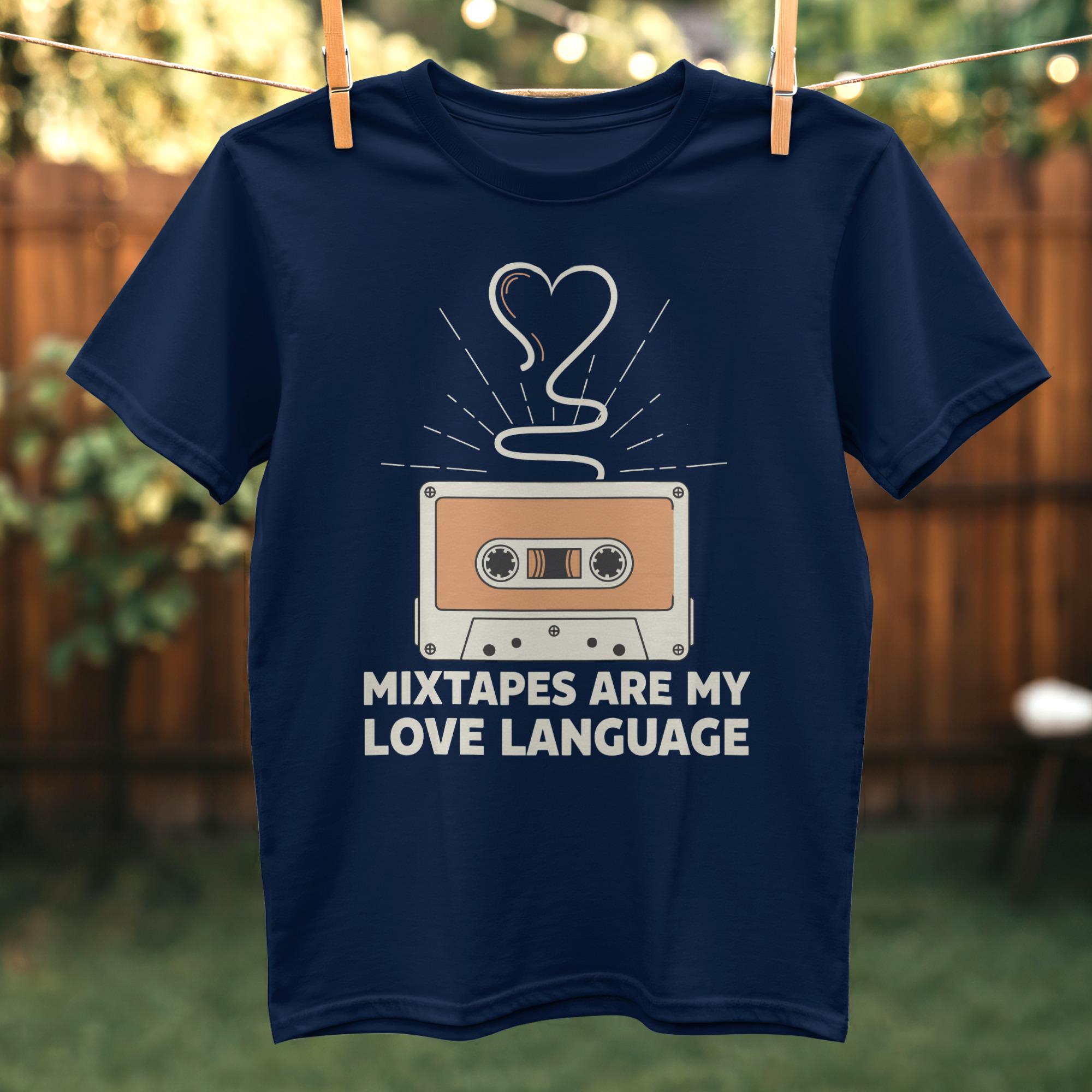 ミックステープ ラブランゲージ Tシャツ：80年代～90年代のカセット