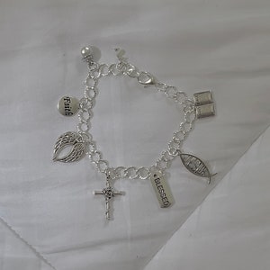 Christ Charm Bracelet - Silver