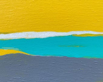 New Horizons, Abstract Painting, 10 x 10 inches
