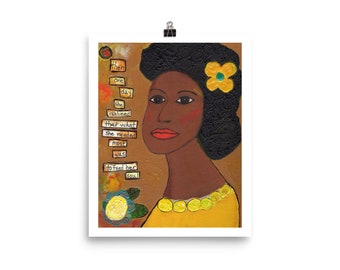 Afrocentric Art Print, 8 x 10 inches, Small Fine Art Reproduction