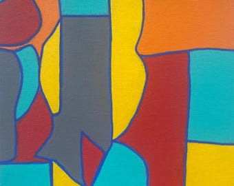Where Do We Go From Here?, Original Abstract Art, 8 x 10 inches