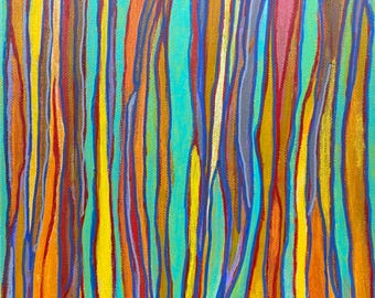 Choices, 8 x 8 inch Abstract Painting