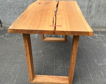 Design-Tisch aus Eichenholz, Esszimmertisch, Küchentisch, Wohnzimmertisch, Beistelltisch, Couchtisch,Gartentisch, Massivholztisch, Holztisch