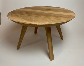 Couchtisch rund aus Eichenholz, Couchtisch,beistelltisch,Tisch,wohnzimmertisch,Esstisch,Tisch aus Holz,Tisch aus Eichenholz,