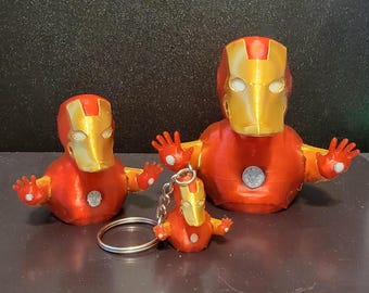 Iron Duck Fan Art – 3D Printed Superhero Figure, Keychain or Display