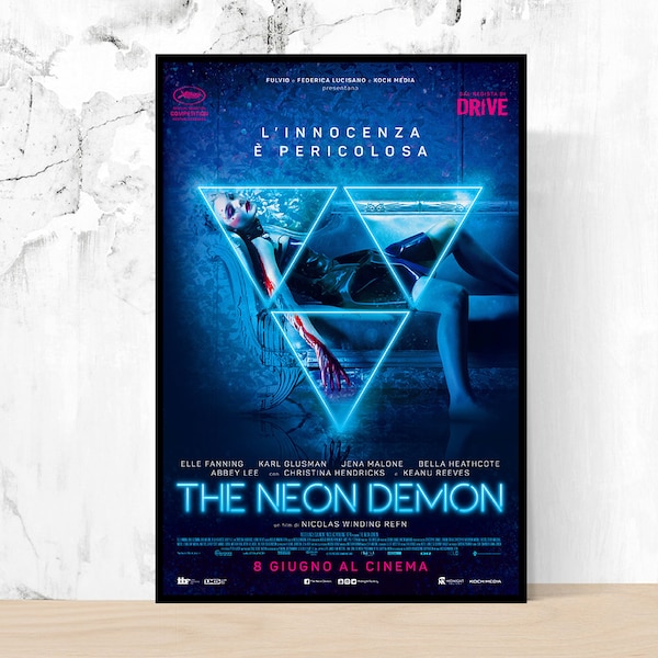 The Neon Demon Movie Poster- Film Fan Collectibles - Canvas - Home Decor - Wall Art - Poster for Gifts