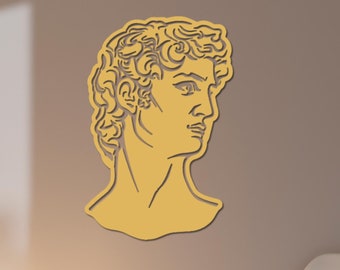 Michelangelo David Metal Wall Art Renaissance Home Office Decor Gift