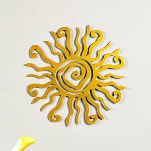 Wacky Sun Metal Wall Art Spiraal Zon Wandkleden Outdoor Wanddecoratie Woondecoratie Kerstcadeaus
