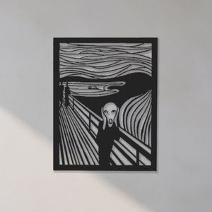 The Scream Metal Wall Decor Edvard Munch Wall Art Unique Home Decor Art Lovers Gift