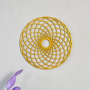 Lotus Of Life Metal Wall Art Sacred Geometry Wall Hangings Torus Yantra Home Decoration Yoga Spiritual Gift