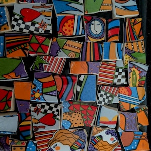 Metropolitan Vitromaster Mosaic Tiles  Faces Retro People colorful mixed patterns