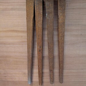 Mid Century 14” stacking stool table legs Wood Set of 4