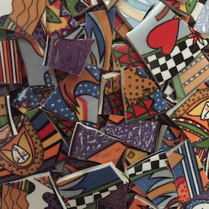 Metropolitan Vitromaster Mosaic Tiles Faces Retro People colorful mixed patterns image 3