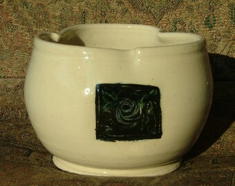 Tweaked Bowl with a rose panel