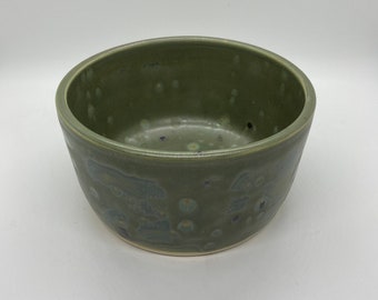 Straight Sided Green Bowl