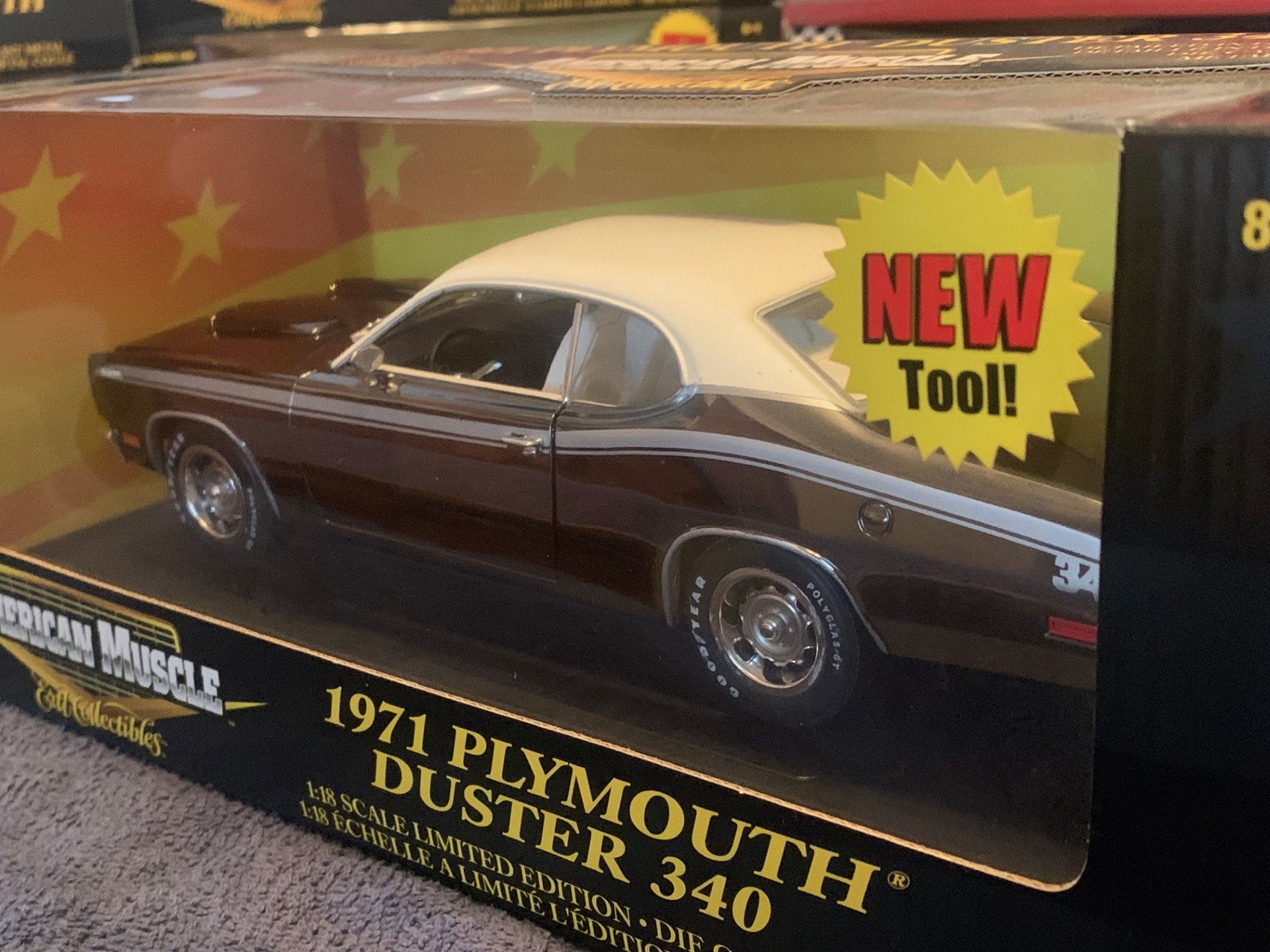 1971 Plymouth Duster 340 Black Chrome/black/white Interior
