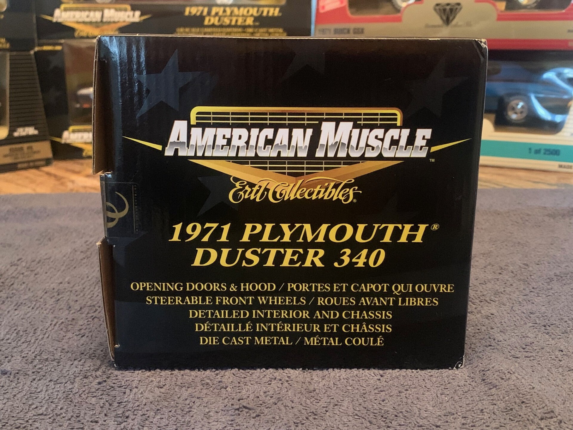 1971 Plymouth Duster 340 Black Chrome/black/white Interior Chase