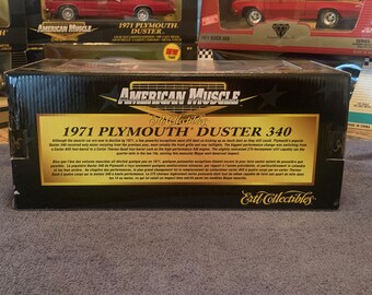 1971 Plymouth Duster 340 Black Chrome/black/white Interior Chase