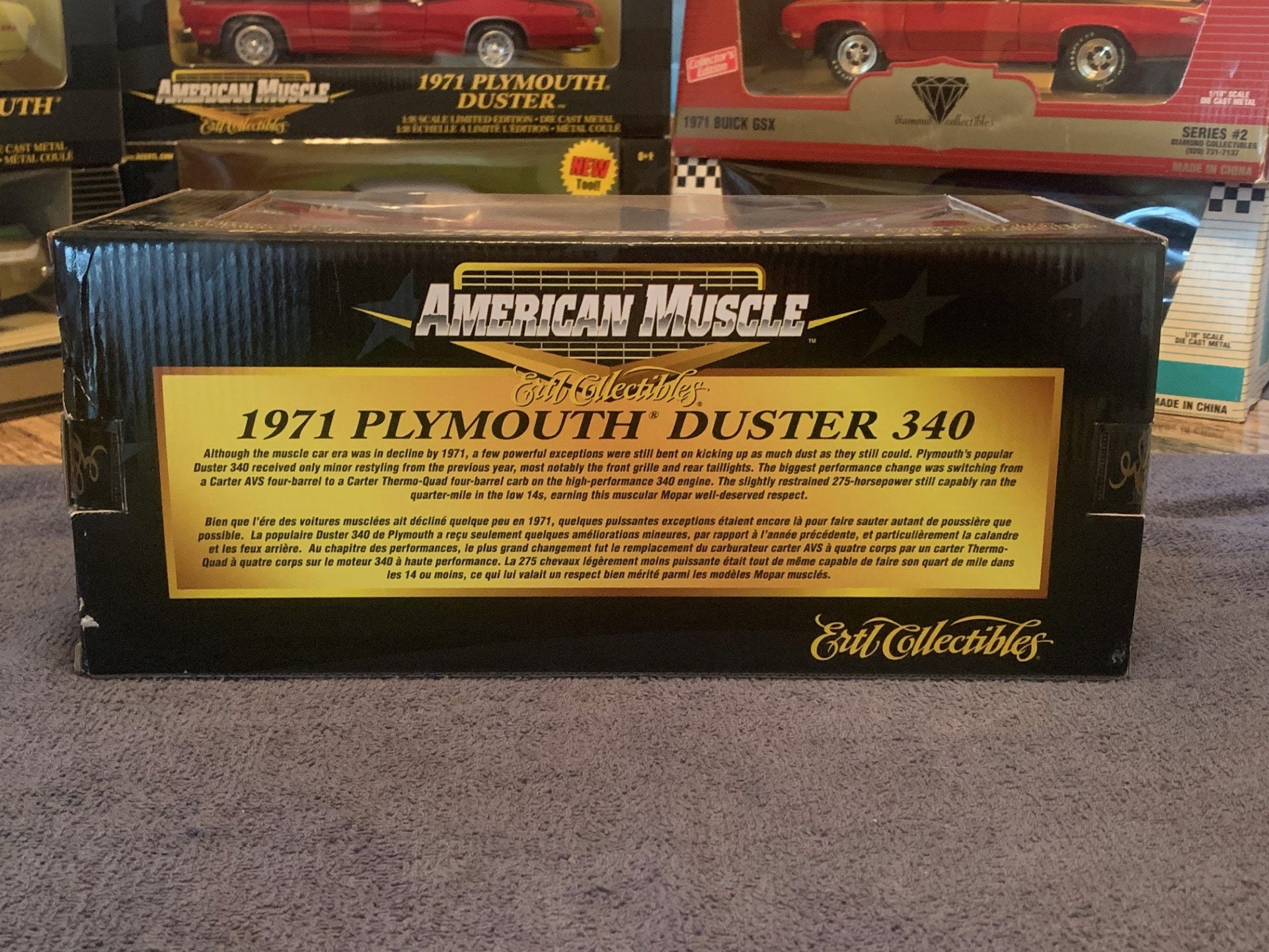ミニカー AMERICAN MUSCLE 1971 PLYMOUTH DUSTER 340 1/18 AMERICAN MUSCLE 1971 PLYMOUTH DUSTER 340 RARE LIMITED GREEN