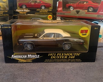 ミニカー AMERICAN MUSCLE 1971 PLYMOUTH DUSTER 340 Review: 1/18 1971 Plymouth Duster 340 by Ertl - YouTube