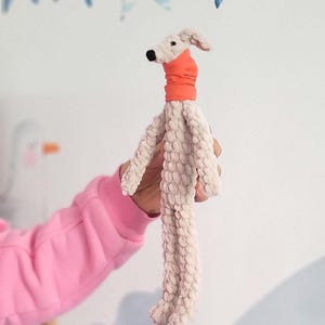 Italian Greyhound Plush Toy – Whippet Dog holiday gift, Gift for Dog Lovers image 5