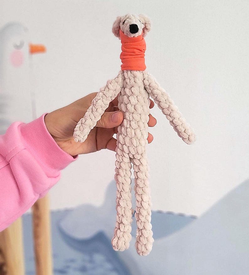 Italian Greyhound Plush Toy – Whippet Dog holiday gift, Gift for Dog Lovers image 18