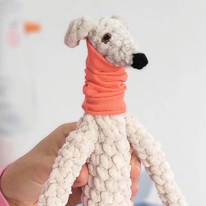 Italian Greyhound Plush Toy – Whippet Dog holiday gift, Gift for Dog Lovers image 17