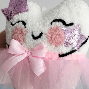 Personalized Tooth Fairy Pillow with Pocket, Tooth Fairy Letter, Keepsake Baby Shower Gift, Tooth Cushion, Tooth Fairy Pillow with Crown image 17
