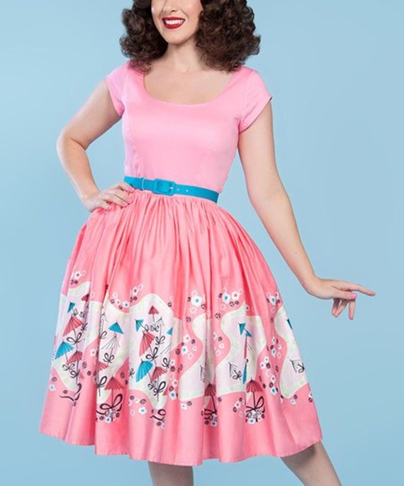 Mary Blair Dress Original Belt Included Size S Pink - Etsy