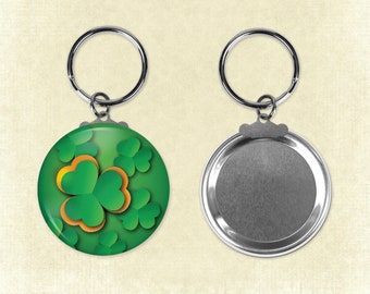 St Paddy's Day Good Luck Keyring and Pin