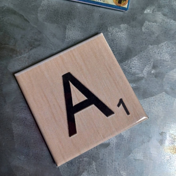 Square Magnet 2x2 inches with Scrabble Letter