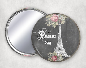 Romantic Gift Paris France personal Mirror